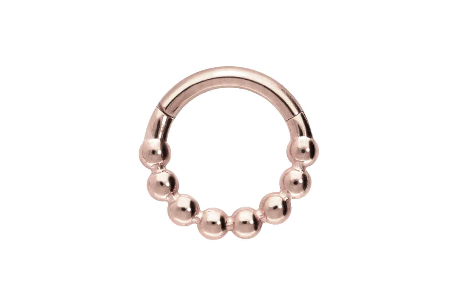 Titan Segmentring Clicker Piercing KUGELN